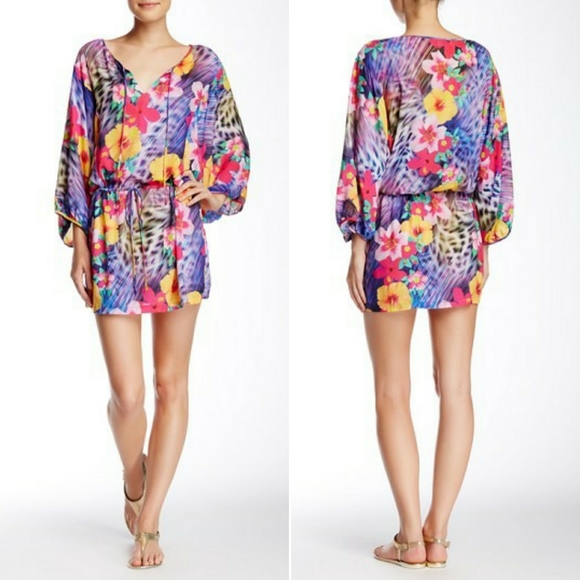 Nanette Lepore Playa Tropical Tunic - Picture 1 of 8